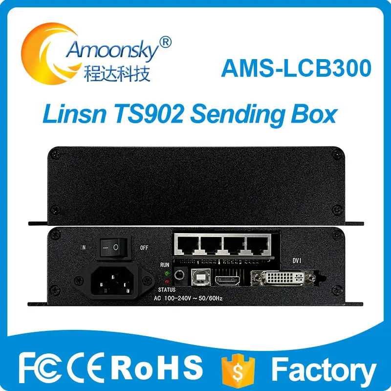 

LINSN TS902 Sending Card LED Display Controller External Sending Box AMS-LCB300 Support NovaStar Colorlight Linsn Sending Card