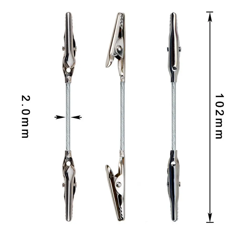 12Pcs Alloy Alligator Clips for Wire, Photo, Memo & Party Decor – Dual-Tip, Strong Grip