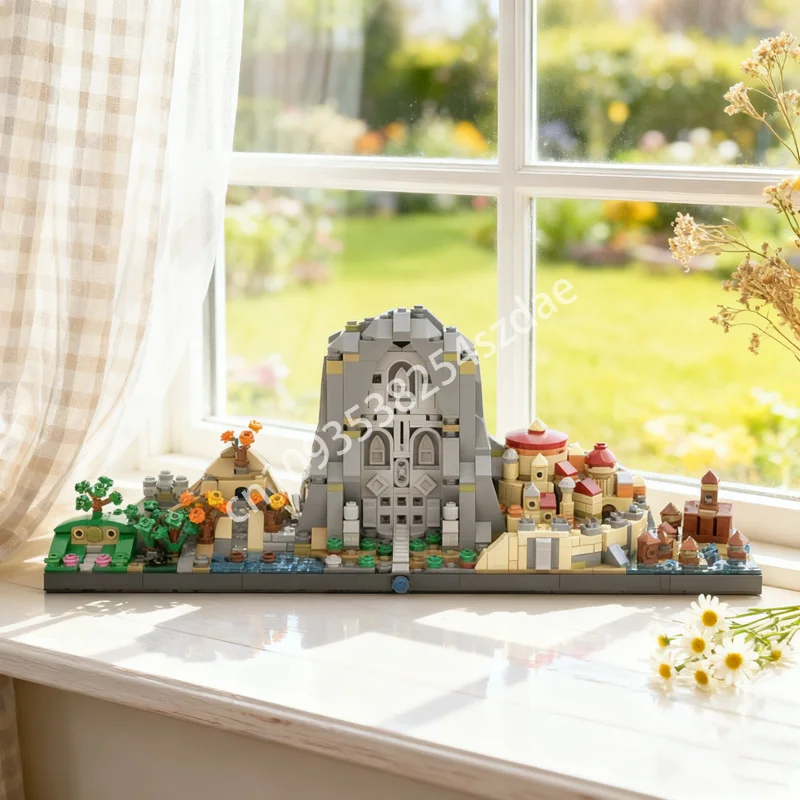 883 قطعة MOC الهوبيت العمارة Skylinesed نموذج اللبنات تجميع اللعب فكرة إبداعية هدية الكريسماس التعليم الطوب الاطفال #1