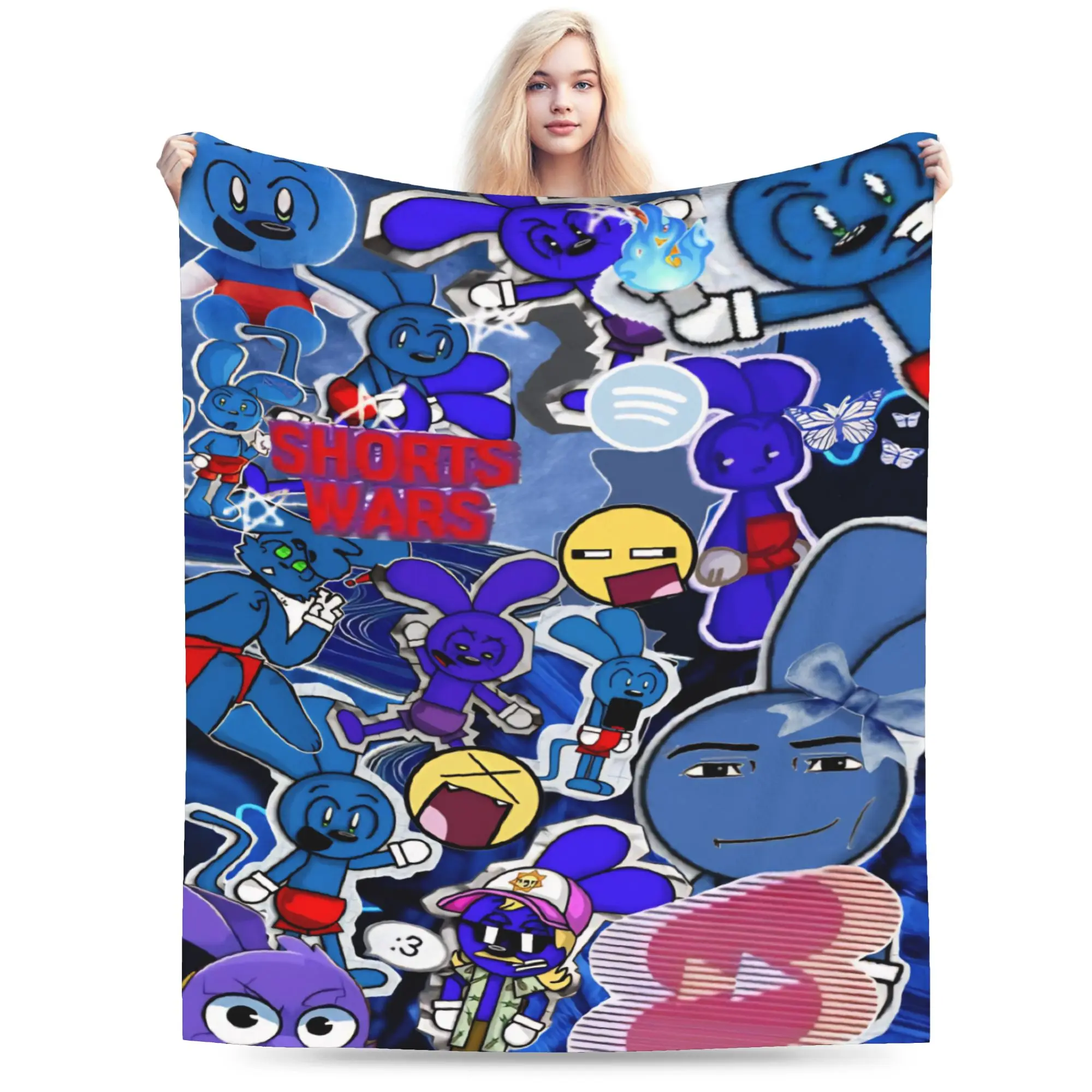 New Arrival Toon Turf Blankets Lightweight Thin Fleece  Cozy Throw Blanket Machine Washable
