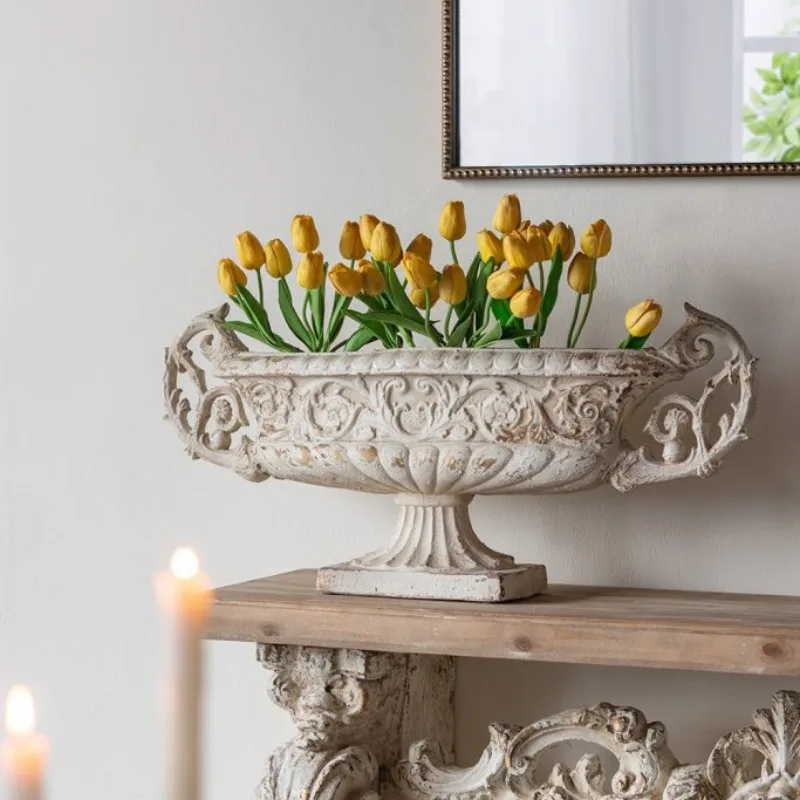 decoration-de-meubles-anciens-retro-europeens-simulation-d'ornement-arrangement-de-fleurs-vase-dispositif-de-fleurs-affichage-souple