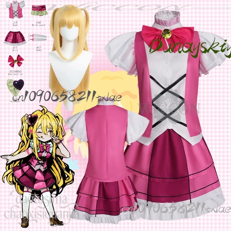 

Shop1104345165 Store Magical Tang Cosplay Limbus Company Kawaii Jirai Kei Costume Pink Mini Bow Twin Ponytails Halloween