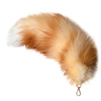 Furry Animal Tails Keychain Gifts Cute Plush Fox Tail Keyrings For Women Bag Backpack Car Key Charms Performance Props