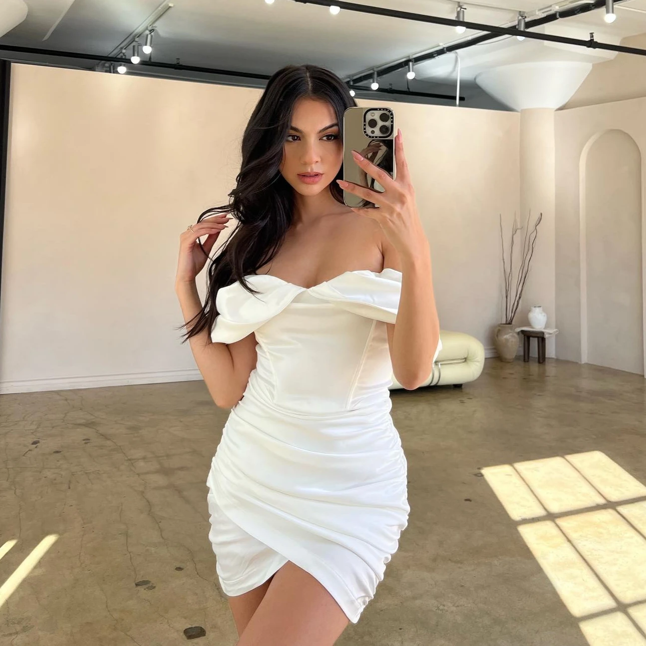 Alta qualidade bodycon vestido de cetim rosa vestido de festa feminino mini 2021 novo vestido de verão dupla camada celebridade noite clube vestido