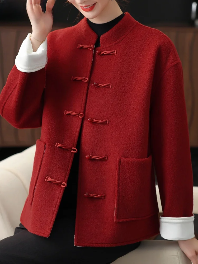 

Новая китайская весенняя верхняя одежда для женщин среднего возраста и для свадебных церемоний: модный свободный кардиган