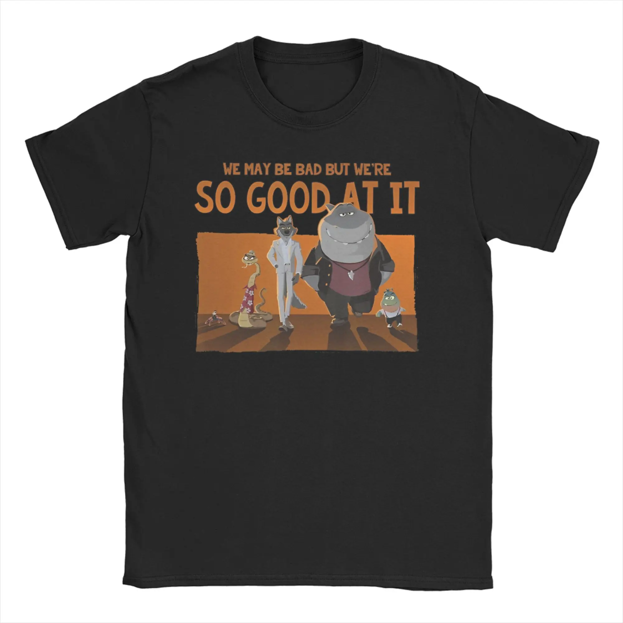 

The Bad Guys 2025 New Anime Movie Tee Shirt for Men Women Graphic Printing T Shirts 100% Cotton Clothing