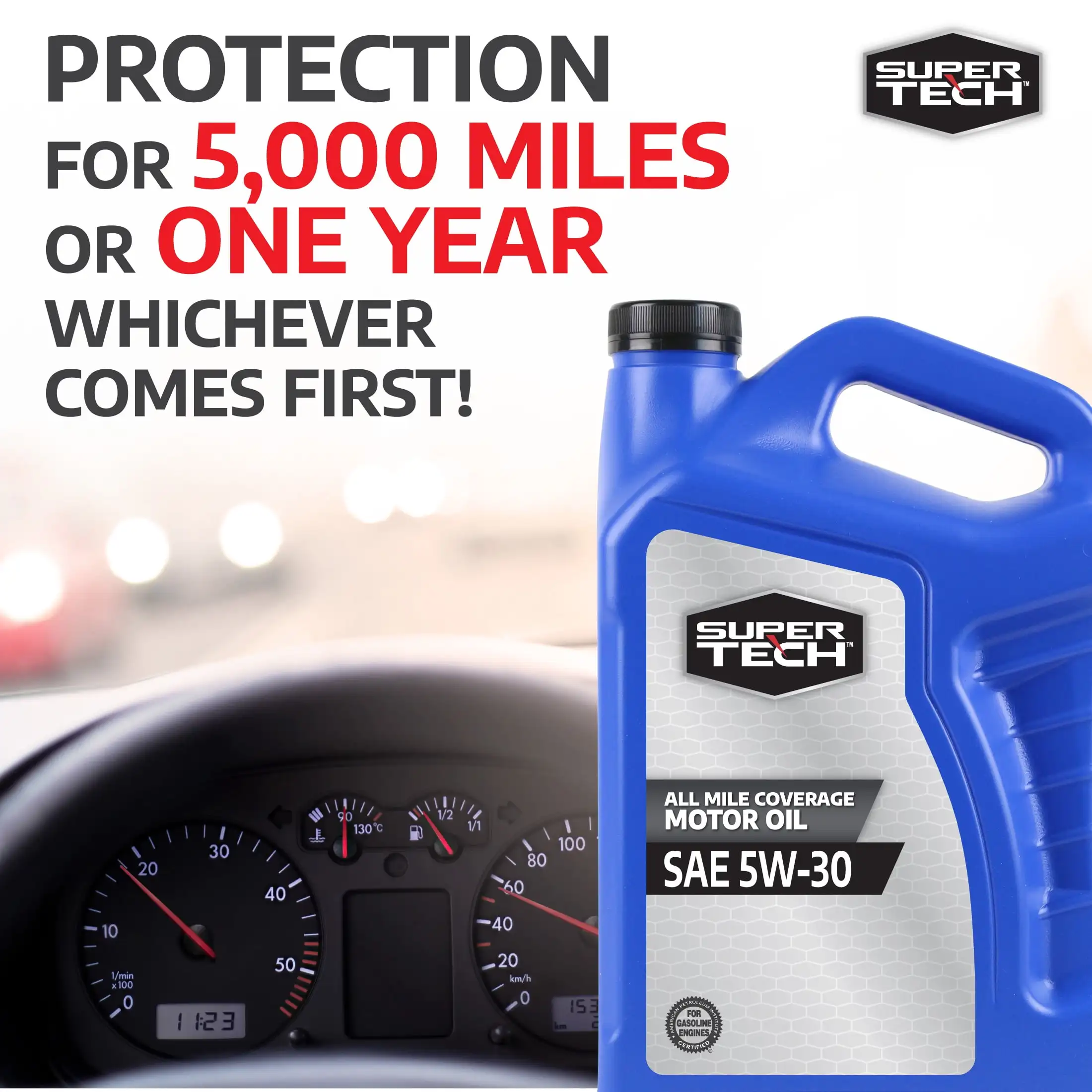 All Mileage Synthetic Blend Motoröl SAE 5W-30, 5 Quarts