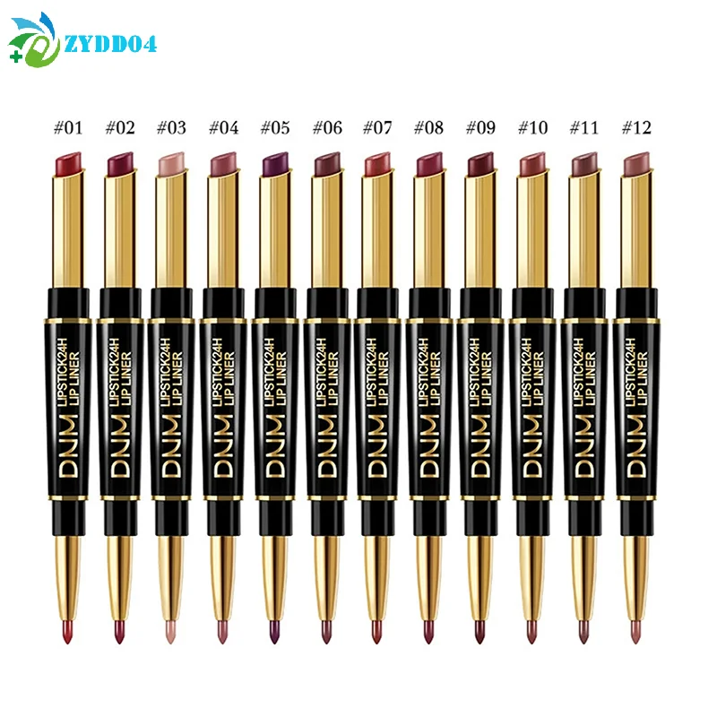 ● Taza antiadherente de doble punta, lápiz labial de larga duración, delineador de labios, alta pigmentación, resistente al agua, regalos del Día de San Valentín, 1 Uds.