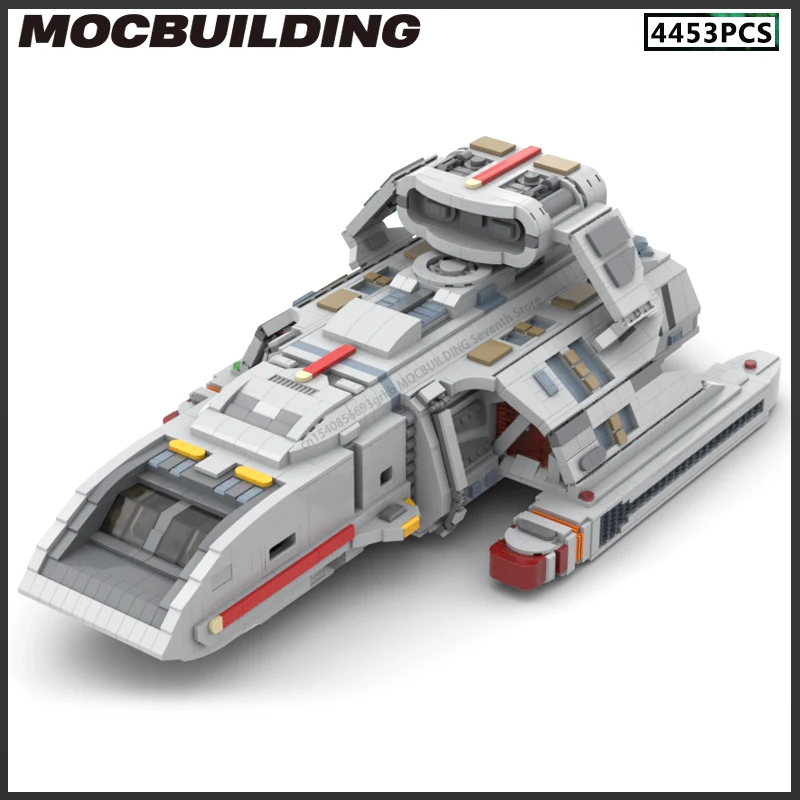 MOC Building Blocks Space Series Model Runabout USS Jein DIY Assembly Technology Bricks Creative Toys Collection Display Gifts