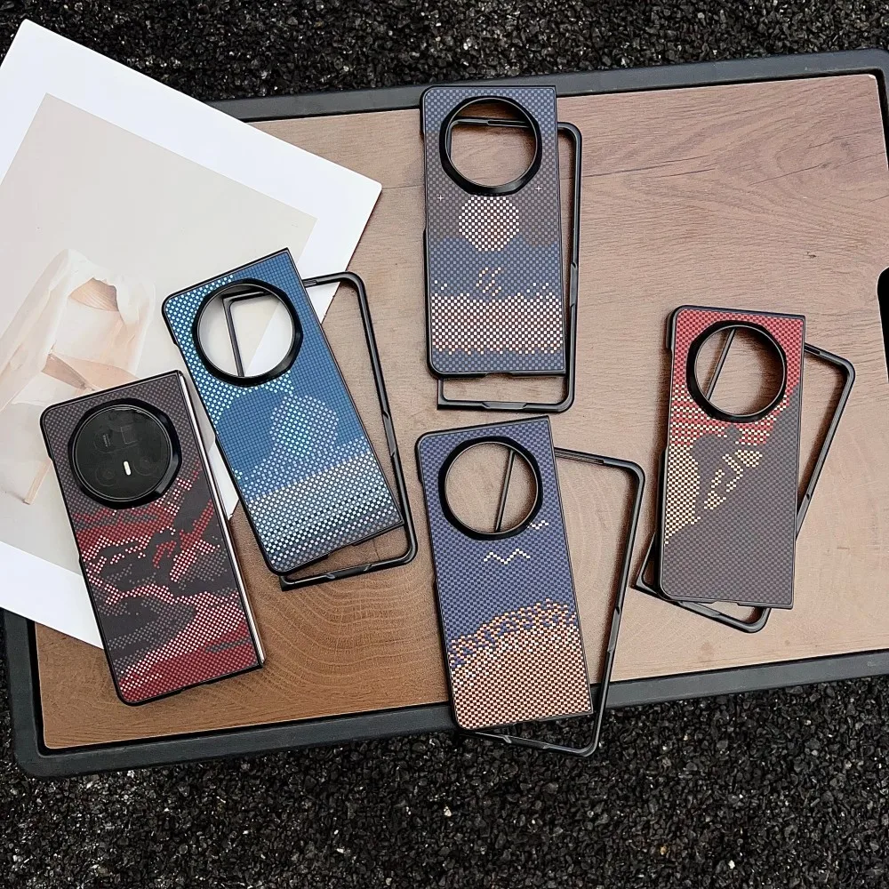 حافظة لهاتف هواوي هونور ماجيك V5 من ألياف الكربون الصلبة المغناطيسية للشحن اللاسلكي غطاء خلفي واقٍ لهاتف ماجيك V5 V3 Shell #3