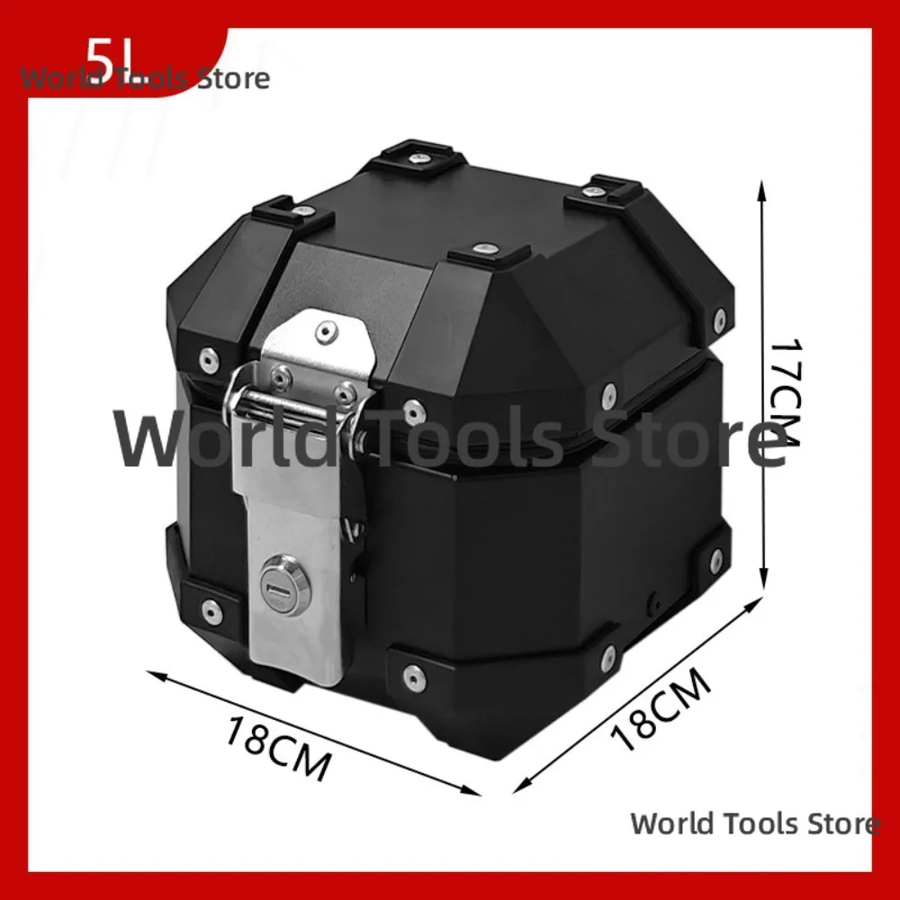 Super Small Mini 5/8L Aluminum Alloy Small Tail Box Motorcycle Trunk Electric Vehicle Small Size Tail Box