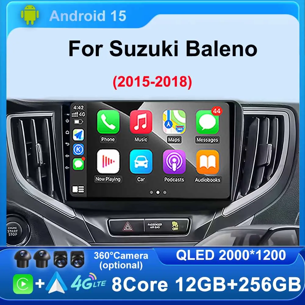 

For Suzuki Baleno 2015 2016 2017 2018 Wireless Carplay Auto WIFI Tools Car Radio Multimedia Player DSP Stereo GPS Navi No 2 din