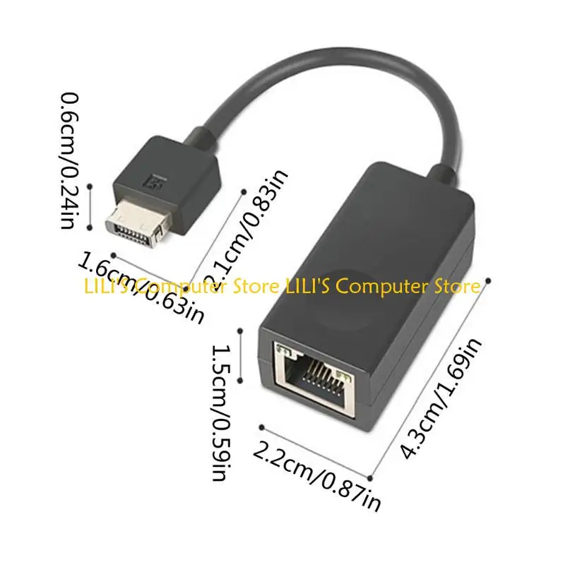 A52B RJ45 Ethernet Extension Adapter 4x90Q84427 لـ X13 L13 T14 P14S P15S P43S P53S X390 GEN 2 كابل محول التمديد