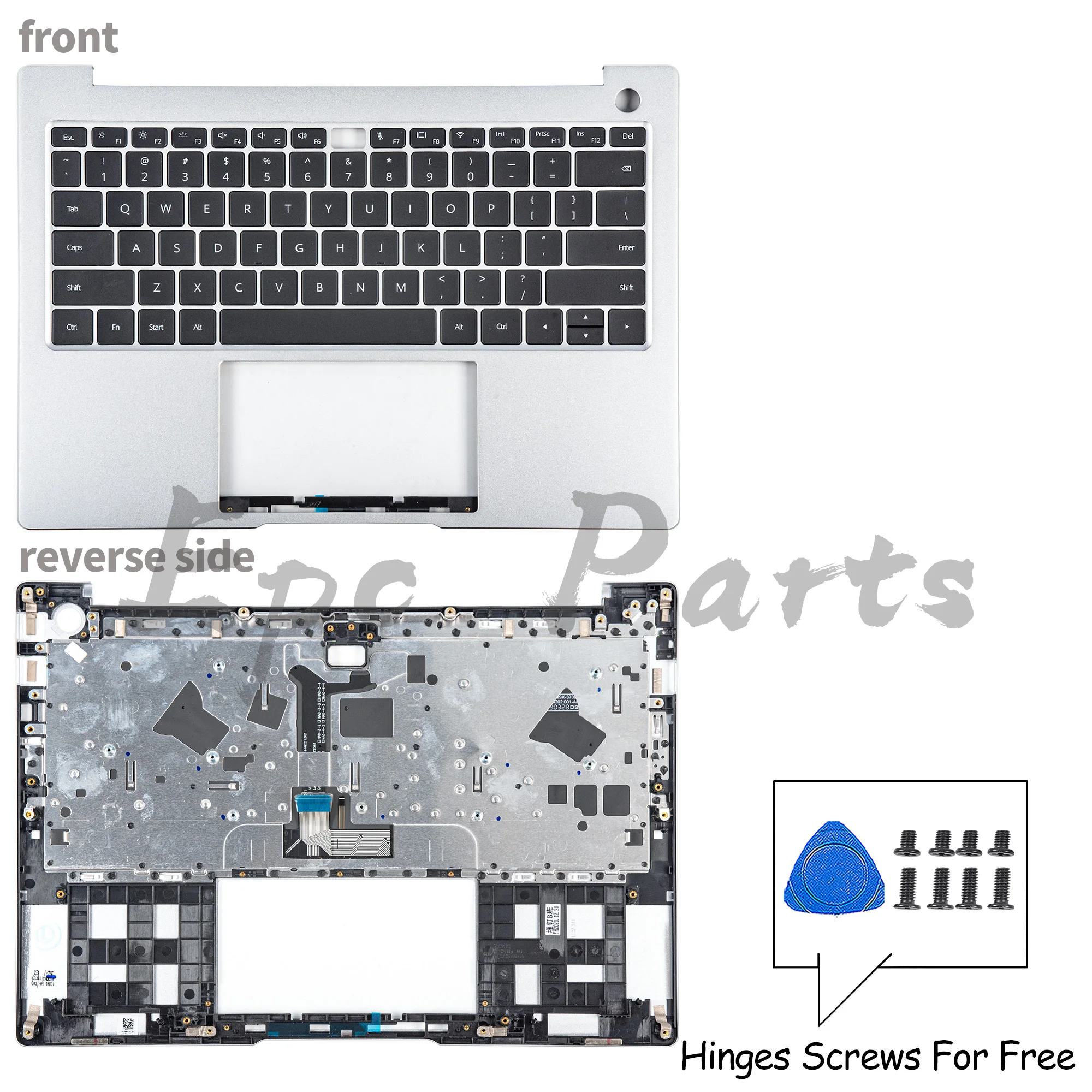 NEW Keyboard With Palmrest For Matebook 14 KLVD-WFH9 2021 KLVF-16 2022 KLVG-32 2023 Upper With US Layout Silver/Gray 14inch