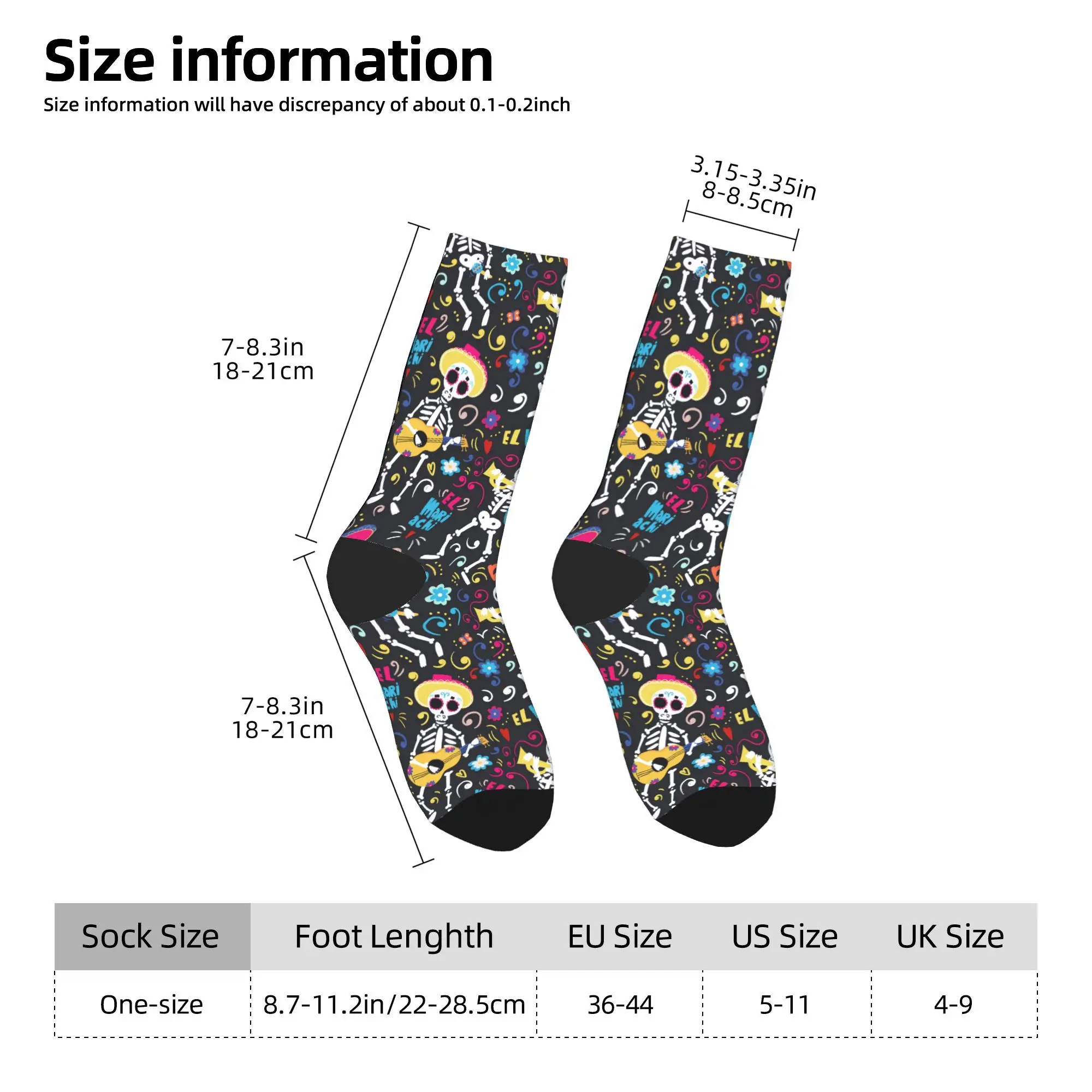 해피 퍼니 남성 캐주얼 데드 소크 슈가 스컬 스케이트보드 여성 스타킹 봄 여름 가을 겨울