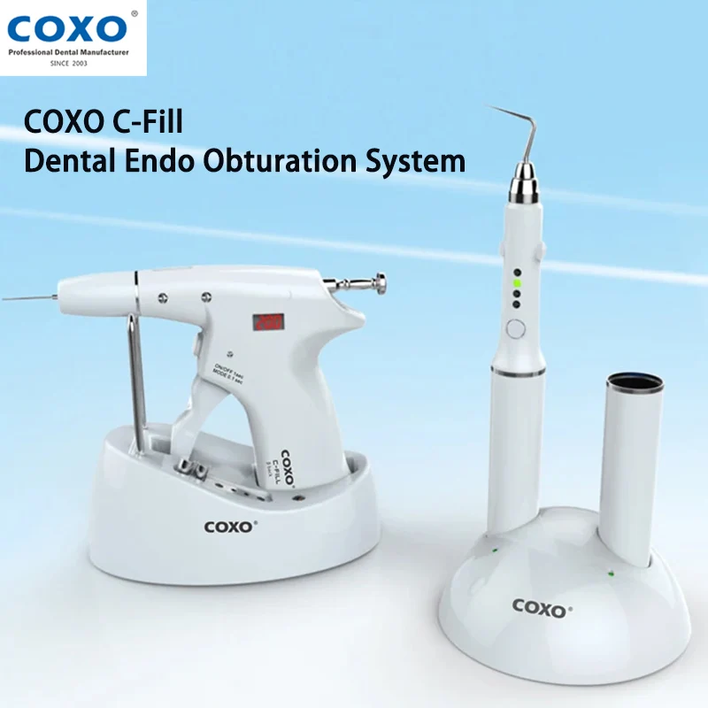 

Эндодонтическая обтурационная система COXO C-FILL, 4 настройки температуры, вращение иглы на 360 градусов, беспроводной инструмент для стоматологического наполнения