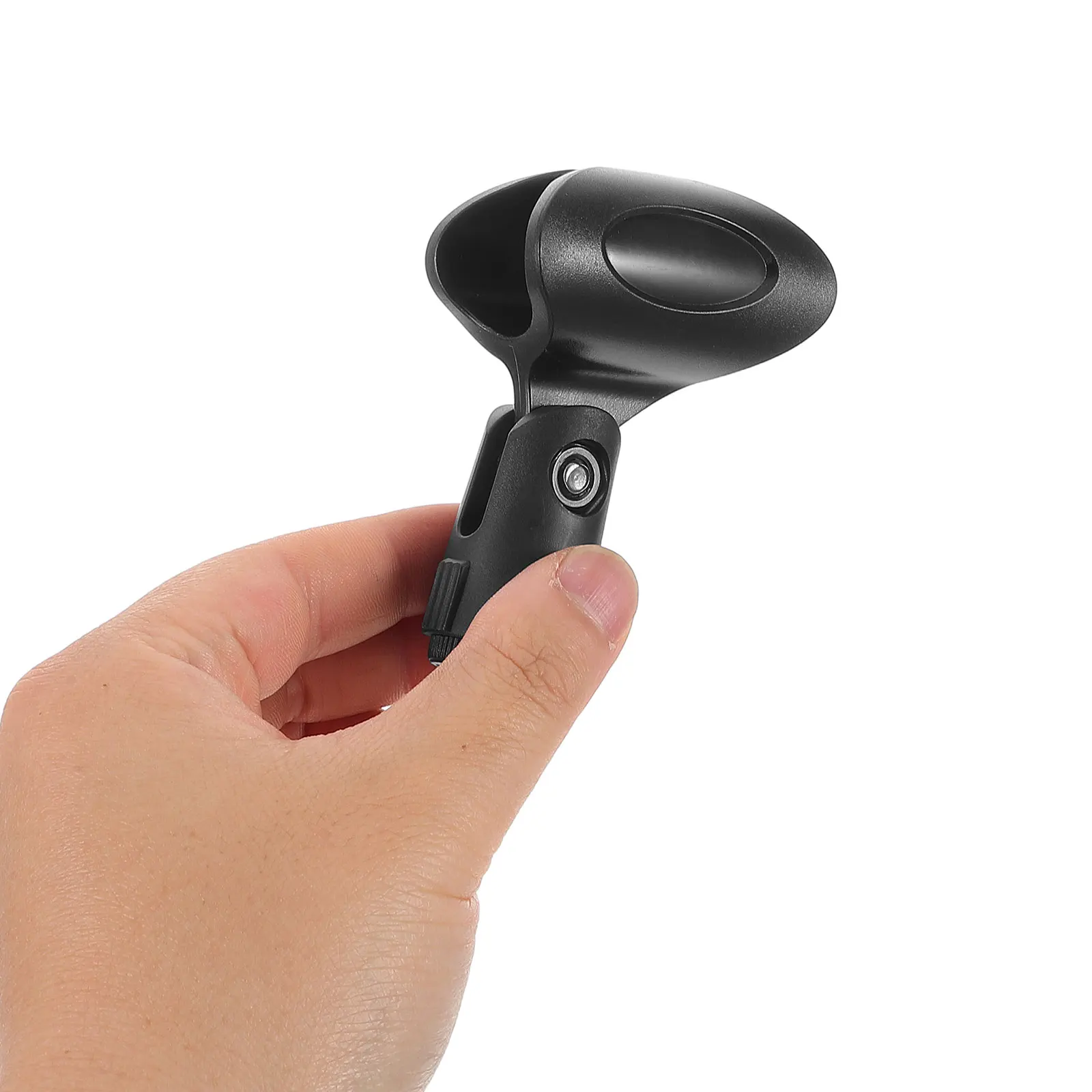 4 conjuntos de clipe de microfone suporte portátil com adaptador acessórios clipes universais braçadeiras de plástico ajustáveis para antiderrapante