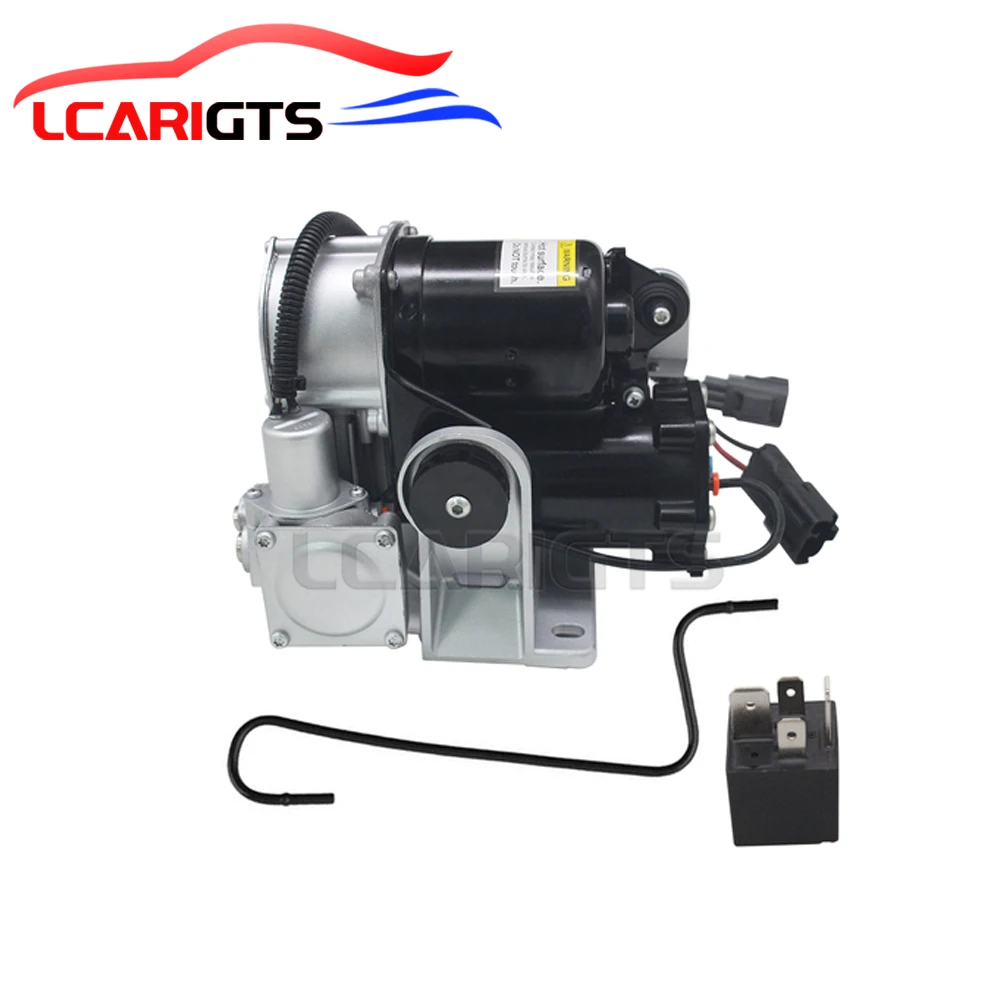 

1Set Air Compressor with Bracket, Relay, Pipe For Land Rover Hitachi Type Pump For LR3 LR4 Range Rover Sport LR023964 LR045251