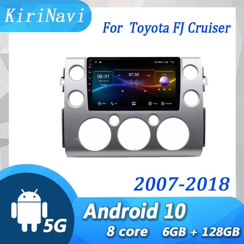 KiriNavi Android 13 For Toyota FJ Cruiser 2007-2018 Automotivo Head Unit Auto GPS Navigation Car Radio Dvd Player Stereo 4G DSP