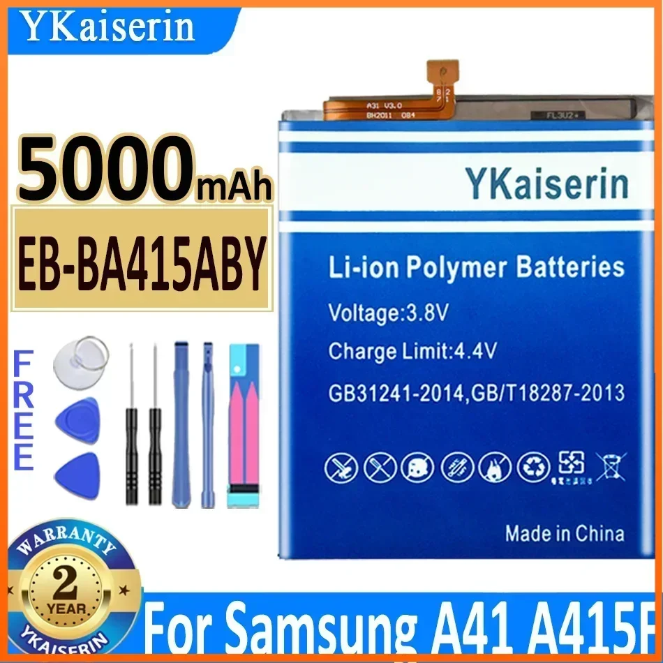 5000mAh YKaiserin EB- BA415ABY Rechargeable Battery for Samsung Galaxy A41 A415F Cell Phone Bateria Batteries  + Track Code