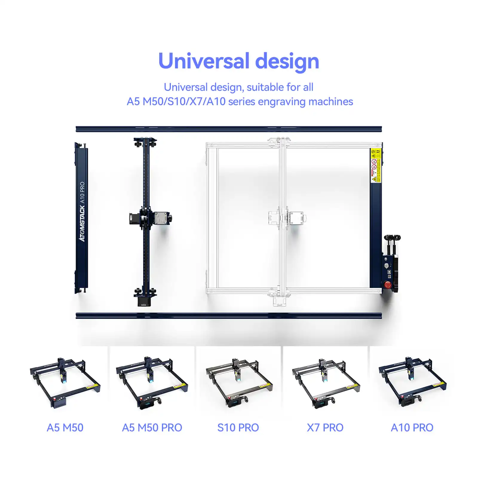 Picture 6: ATOMSTACK A10 Pro Laser Engraver Machine Engravie Area Extension Shaft Expansion Kit No additional processing need, directly use