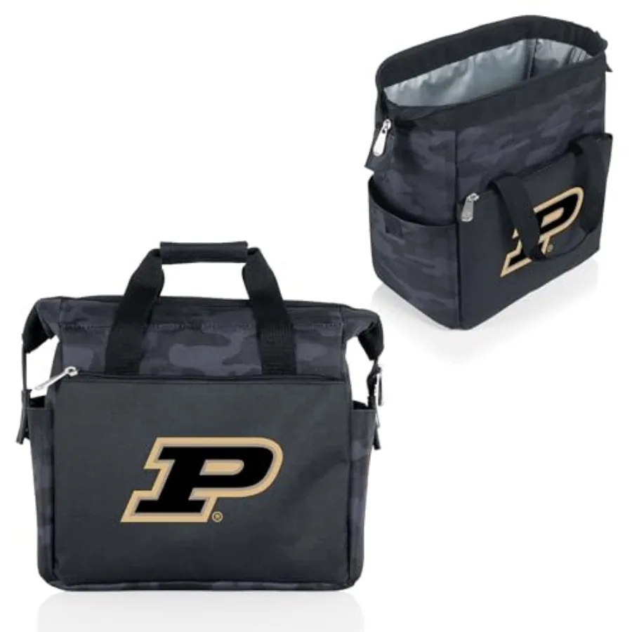

Picnic TIME NCAA Purdue Boilermakers On The Go Lunch Bag Cooler, Soft Cooler Lunch Box, Insulated Lunch Bag, Black Camo