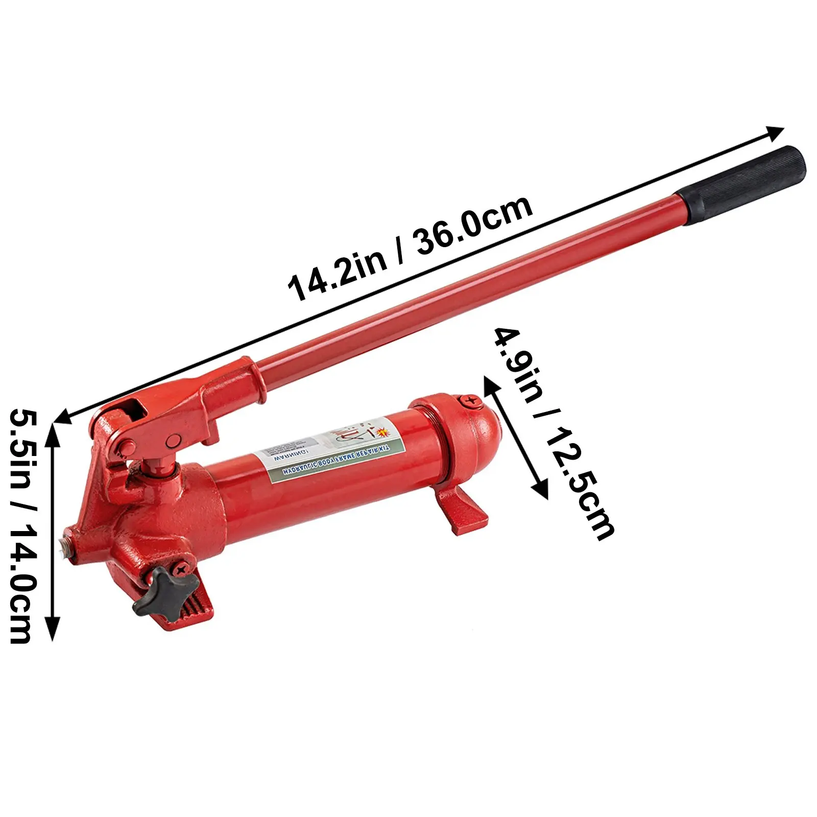 4 Ton/8800 LBS Porta Power Hydraulic Jack Repair Tool Kit Portable Hydraulic Ram with 3.9 ft/1.2 m Oil Hose Power Set Auto Tool