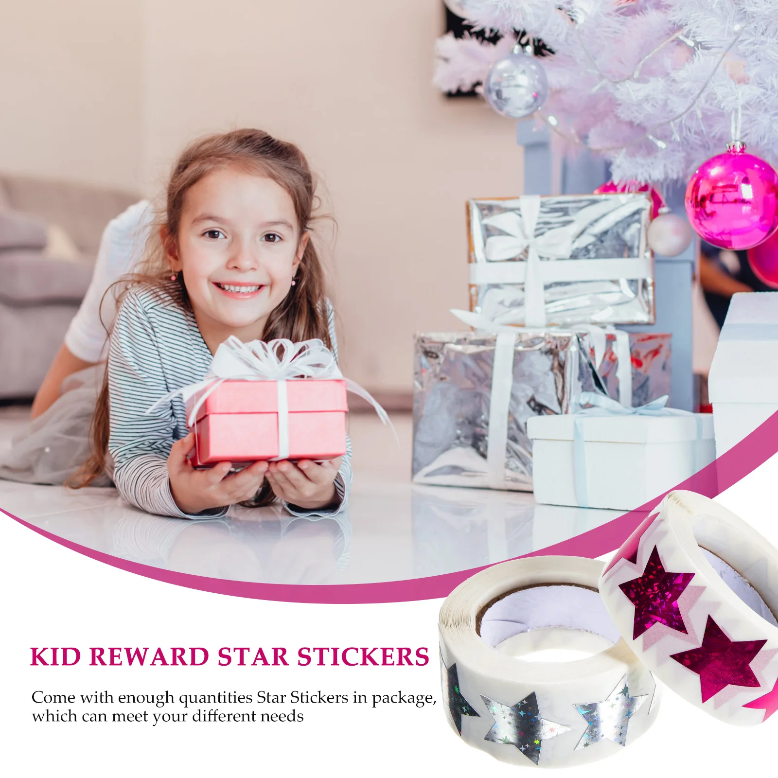 

2 Rolls Copper Plate Star Stickers Self adhesive Reward Labels for Children Classroom Supplies Scrapbook Decoration