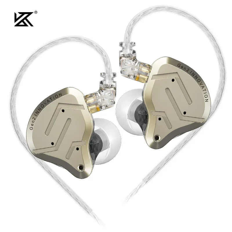 KZ ZSN Pro 2 Hybrid Drive 1BA + 1DD in Ear Metall Kopfhörer HIFI Bass Headset DJ Musik Ohrhörer Sport Noise Cancelling Kopfhörer 3