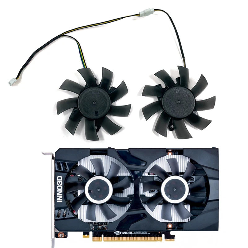 New GeForce GTX 1660Ti GTX 1650 RTX2060 GPU FAN for Inno3D RTX2060 GTX1660TI GTX1650 Graphics Cooling Fan