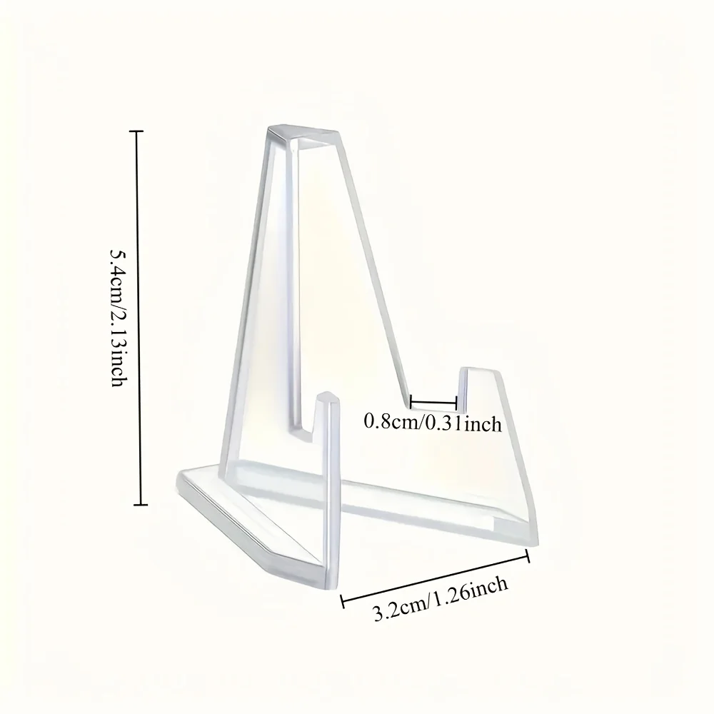 30pcs Acrylic Transparent Display Stand Cell Phone Photo Frame Photo Display Stand