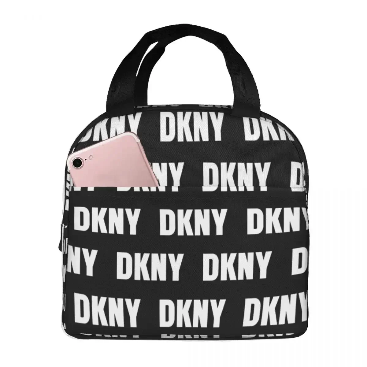 

Модная сумка для ланча DKNYs Merch, переносная Изолированная Холщовая Сумка-холодильник для пикника