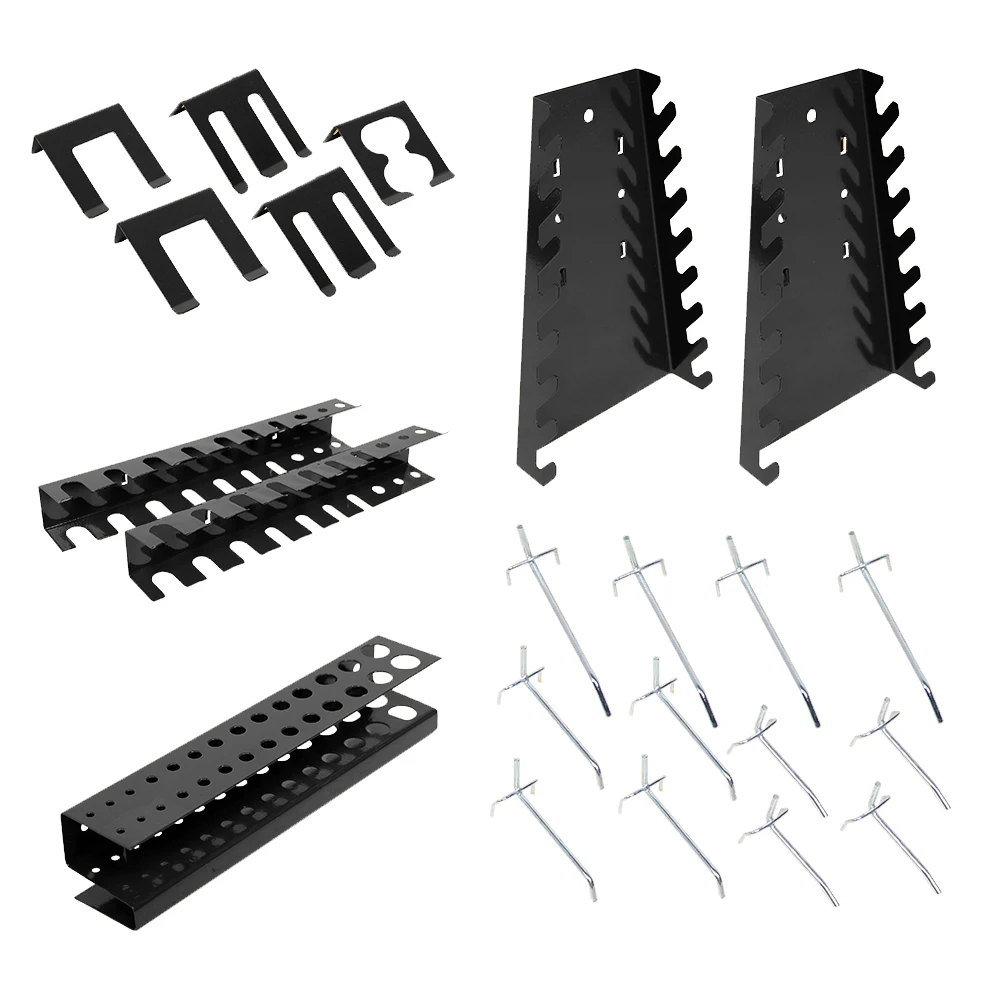 JZD 22 Pieces Metal Pegboard Hook Accessories