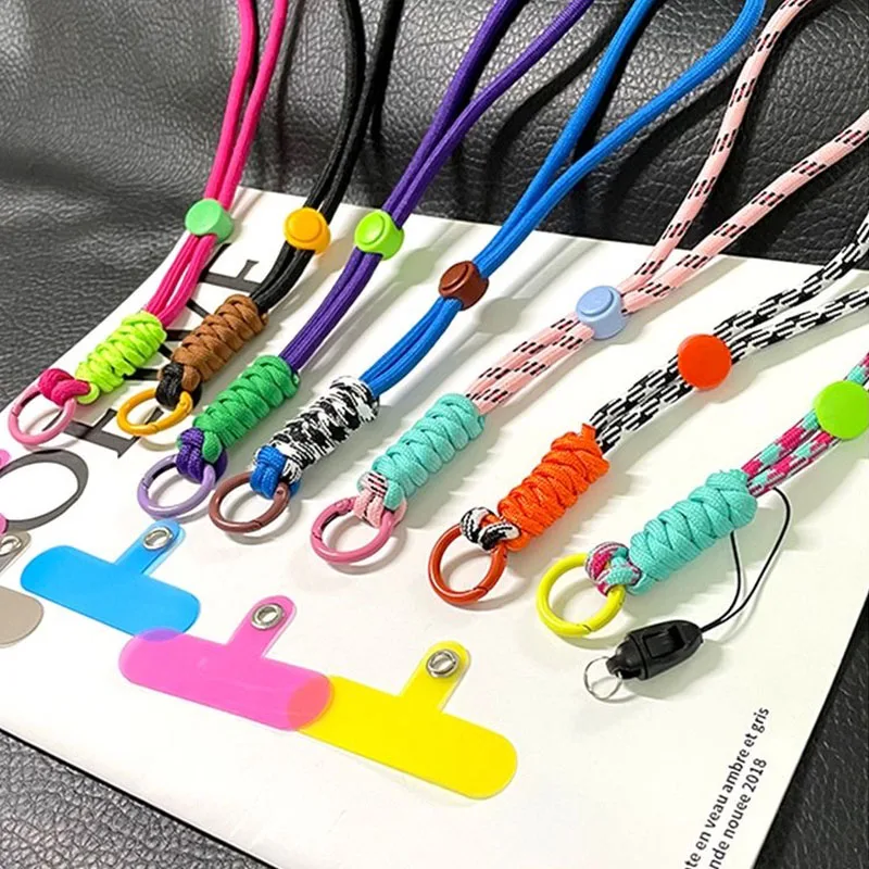 Mobile Phone Lanyard Hanging Decoration Can Be Carried Twist Rope Anti-loss Pendant Fashion Strong Wrist Short Straps