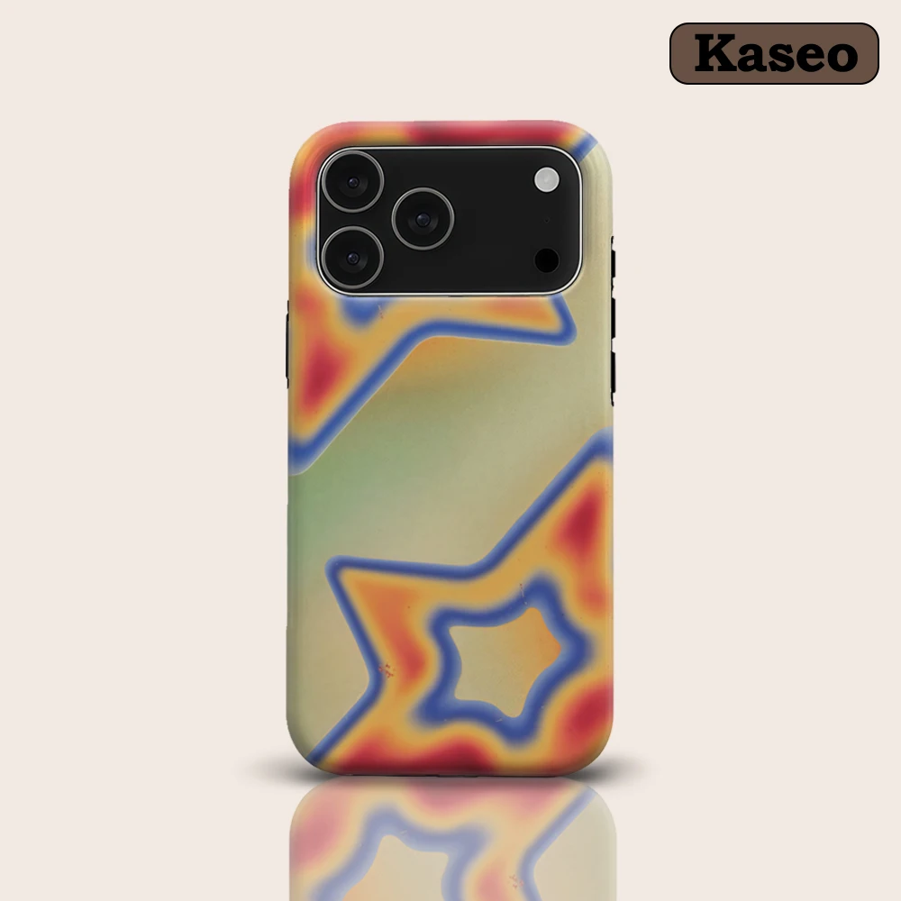 Retro Gradient Star Abstract Art for Magnetic Phone Case for IPhone 17 16 15 14 13 Pro Max Plus Single Double-layer Tough Case