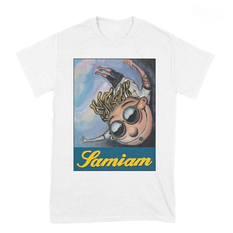 Famiam Rock-Punk Band Music Album - American Casual Guitar - Field Mouse Character - Loose Straight-Fronted Short Sleeve T-Shirt
