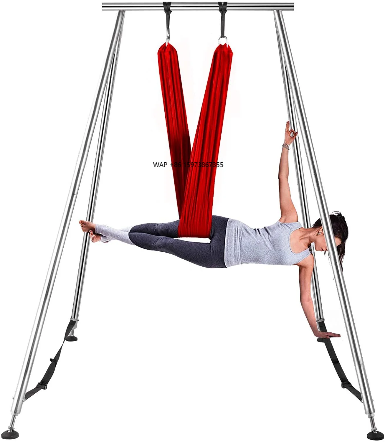 

Multifunctional Height Adjustable Fitness Station Yoga Silk Yoga Hammock Drill Outdoor Indoor Hanging Chair