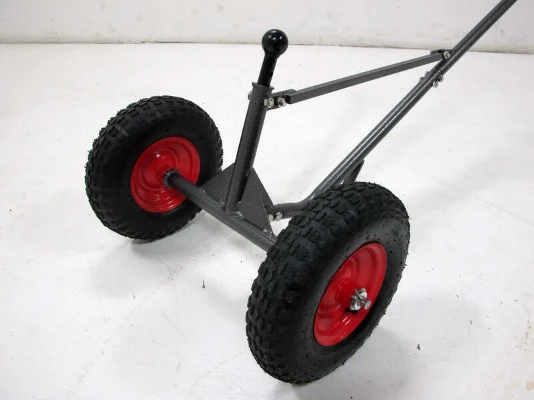 6000lbs รถพ่วงเหล็กทนทาน Silent Beach Boat Trolley ปรับพับ Universal รถพ่วงขนาดเล็กสภาพใหม่