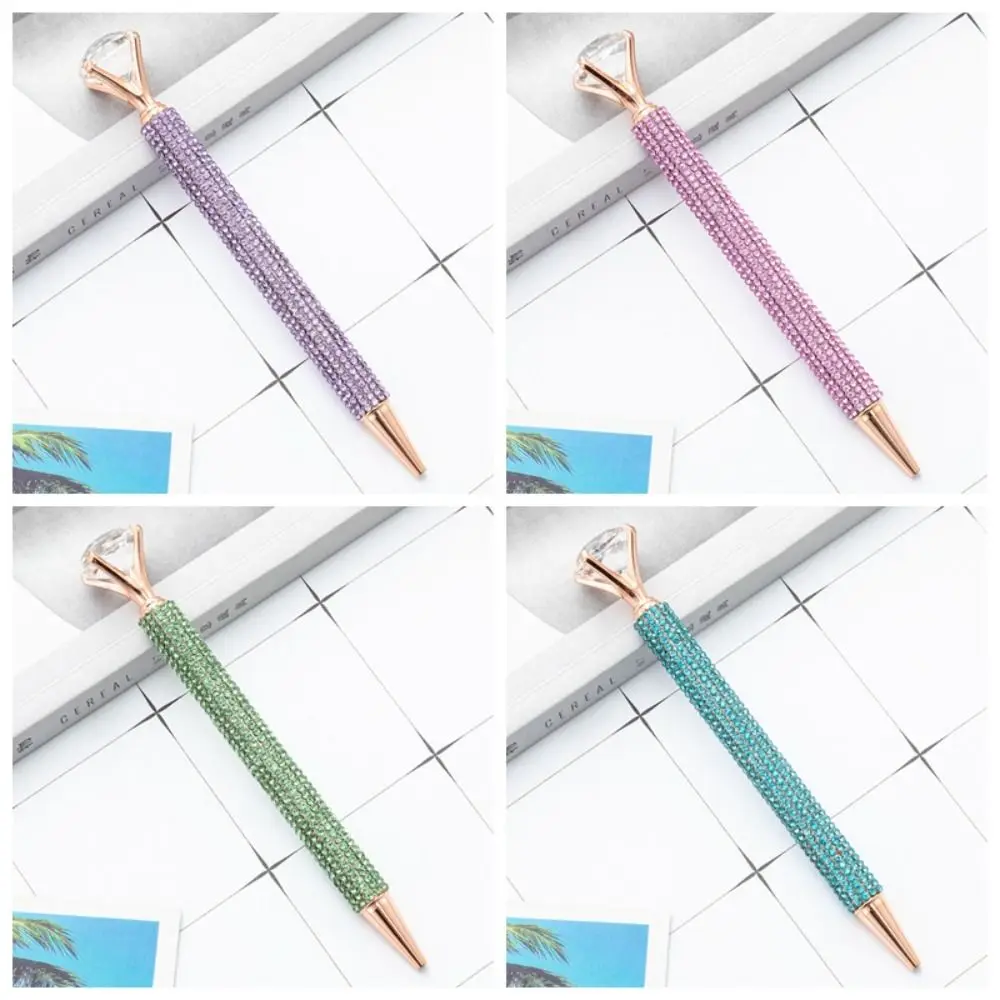 Luxury Great Drill Ballpoint Pen Metal Material Creativity Rotating Metal Pen Multi-purpose Multifunction Crystal Drill Pen