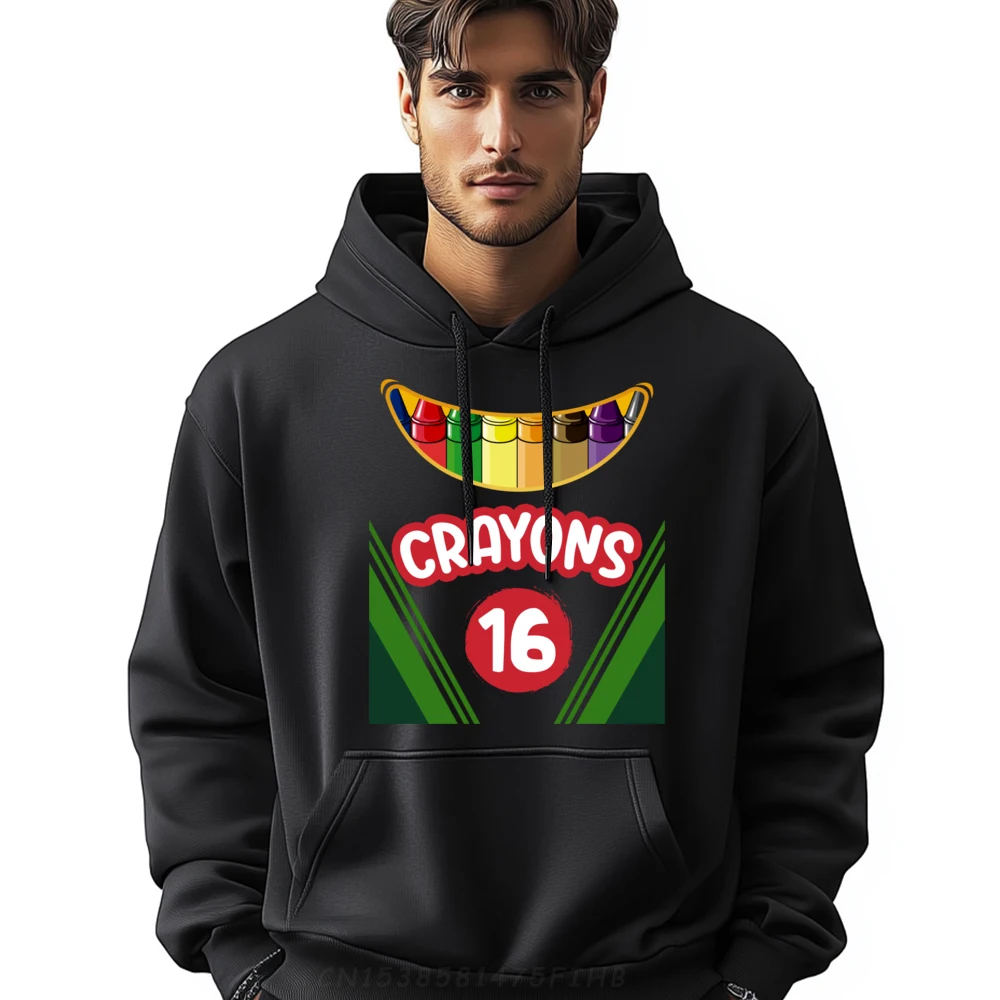 

Crayon Box Fun Teacher Student Crayon Squad Halloween 2023 Mens Designer Hoodies Polyester Fiber Hoodies Men Alphabet