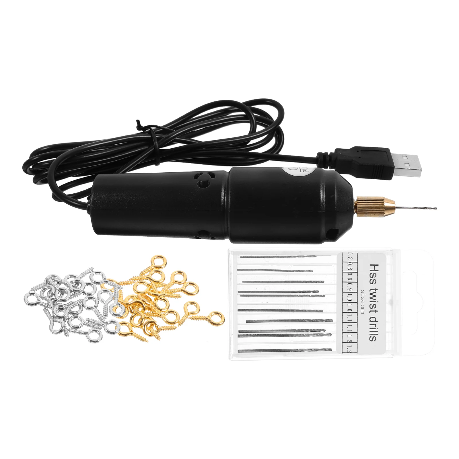 

1Set USB Charging Mini Electric Drill Portable Handheld Punch Tool DIY Professional Small Rotary Drill Punch Tool