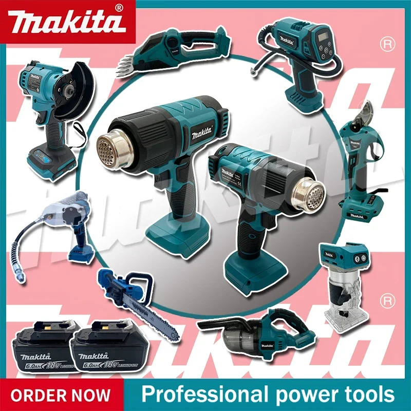 

Оптовая продажа инструментов Makita: беспроводной термофен, ручной тепловой пистолет, электрическая сабельная пила, портативная пила, электроинструменты для 18В