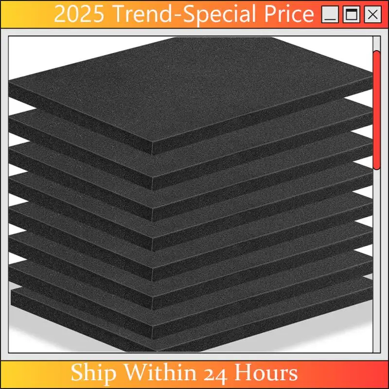 

A61Z Deals Polyurethane Foam Board,40 X 30 X 2.5Cm Cuttable Foam Insert For Toolbox, Camera, Shockproof Cushioning