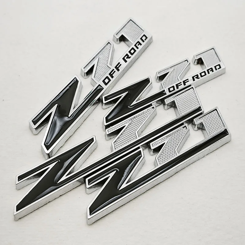 Logotipo de diseño de coche de Metal 3D Z71, insignia de rejilla todoterreno, emblema adhesivo para Chevrolet Silverado Equinox Colorado Blazer Traverse Tahoe