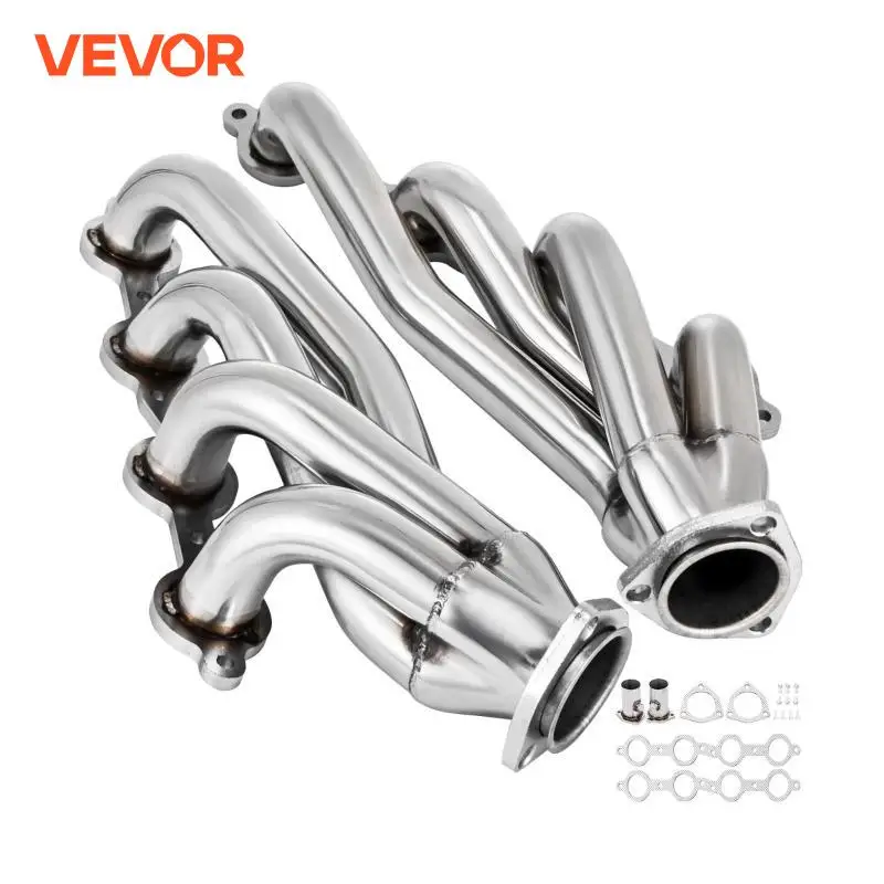 VEVOR Exhaust Conversion Swap Header  for Chevrolet GMC Truck LS LS1 LS2 LS3 LS6 Long Tube Header Exhaust Manifold Set W/ Gasket