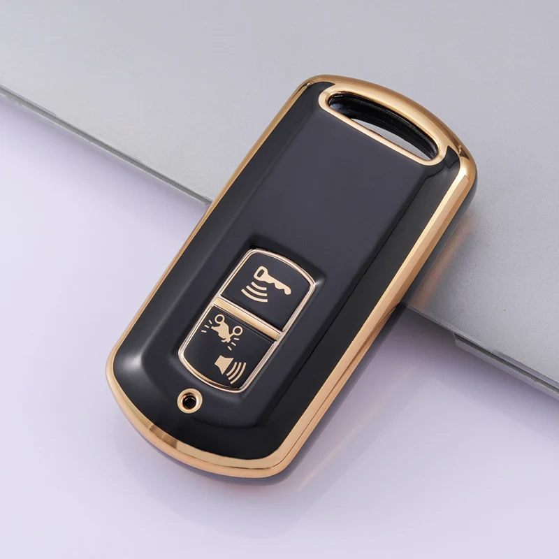 Funda de TPU con 2 botones para mando a distancia de coche, Protector de llave para Honda PCX 150 VARIO SH125 Super Cub C125, Scooter