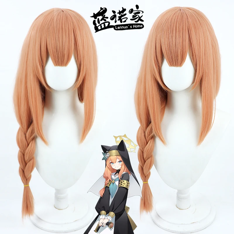 

Anime Blue Archive Iochi Mari Cos Cosplay Wig Halloween Carnival Party Props Synthetic Hair Heat Resistant Fiber + Wig Cap