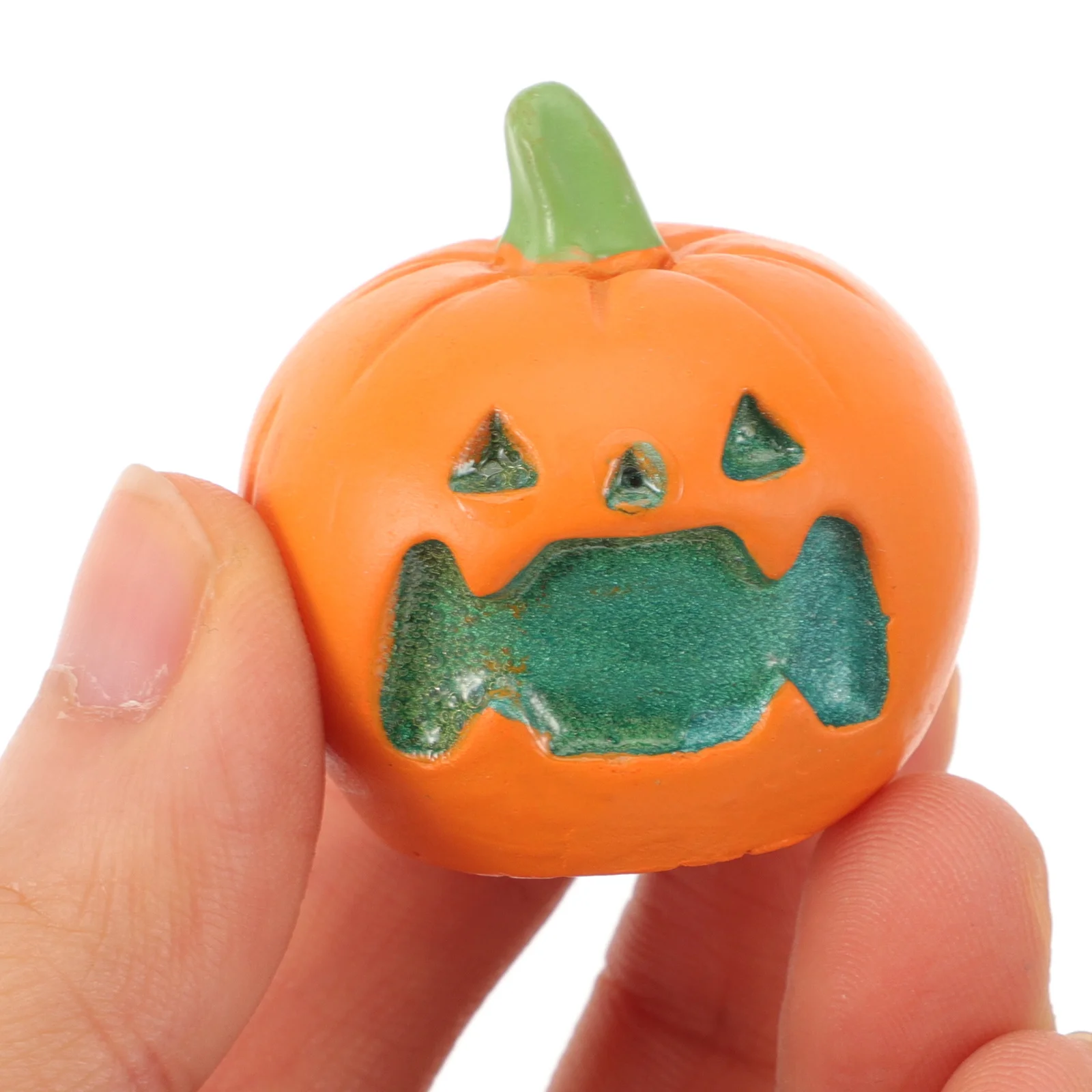 

3pcs Mini Pumpkin Decor Resin Halloween Aquarium Garden Ornament Small Party Scene Layout For Fish Tank Micro Landscape Desktop