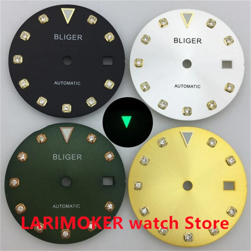 BLIGER-esfera estéril de 29,3mm, compatible con Miyota 8205, 8215, 821A, PT5000, ETA 2836, 2824, gaviota 1612, Mingzhu DG2813, 3804, movimiento