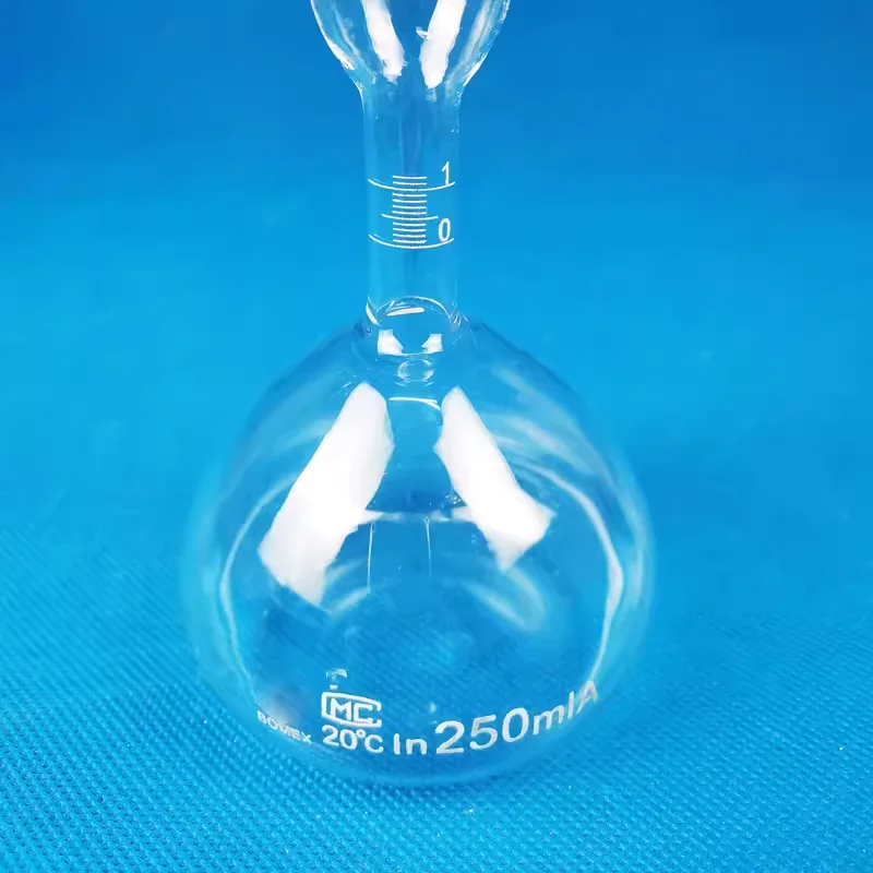 Picnómetro sólido con escala precisa, 250ml, 0-24ml